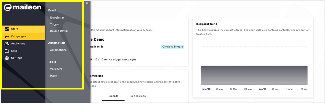 Fig. 5: More transparent interface for campaigns.
