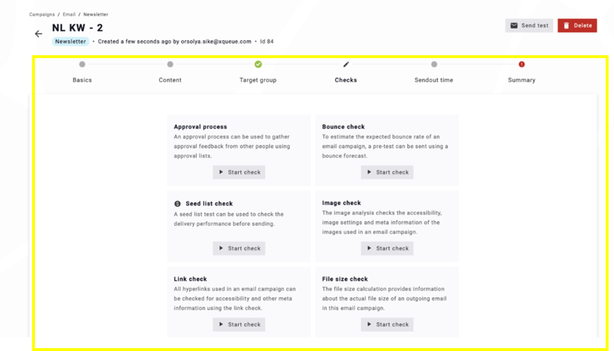 Fig. 13: Groups of the checks help transparency.