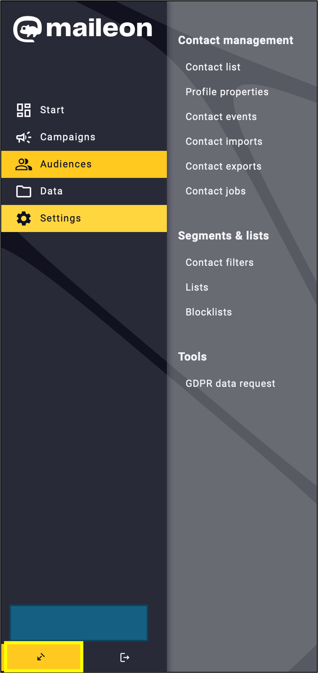 Fig. 14: Switch to UI1 is easy to access.