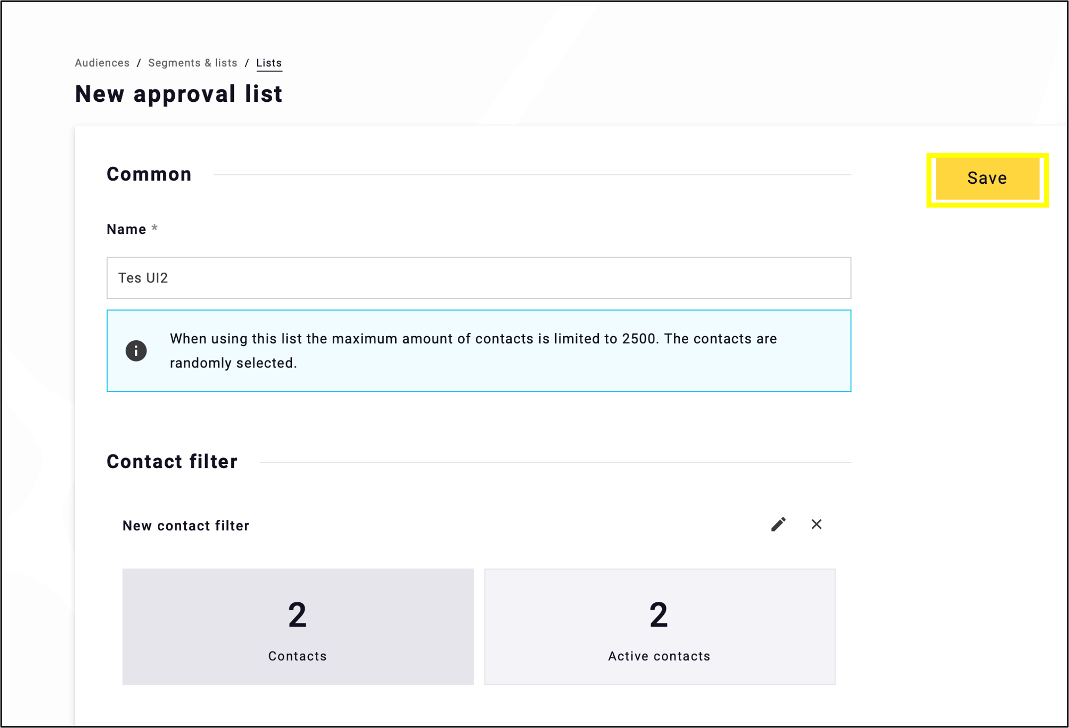 fig. 4: Click ‘Save’ to finish the process.
