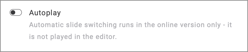 fig. 9: The automated slide switching (Autoplay) is available only in the online version, not in the editor.